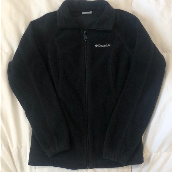 women's black columbia fleece jacket